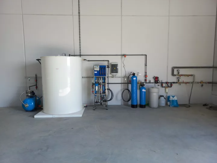 Úprava studniční vody na pitnou ve výrobním areálu
