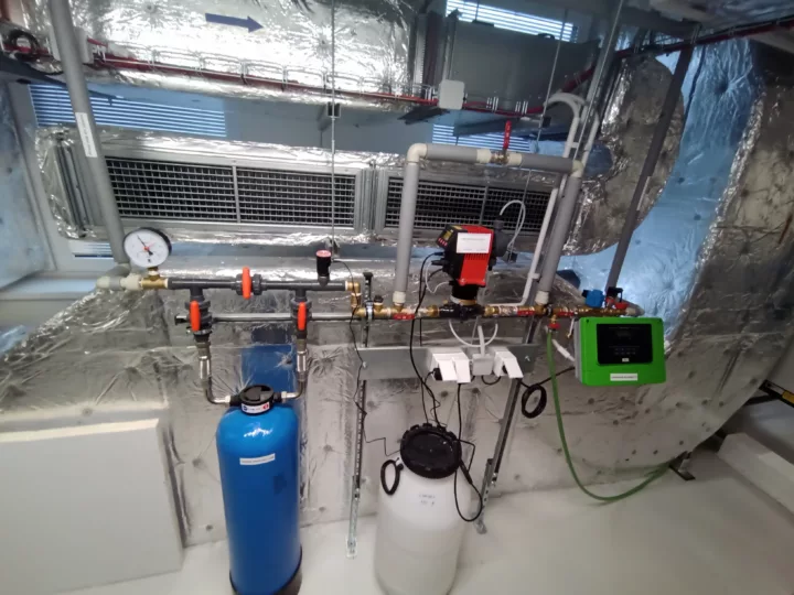 Úprava vody pro systém ústředního topení v administrativní budově
